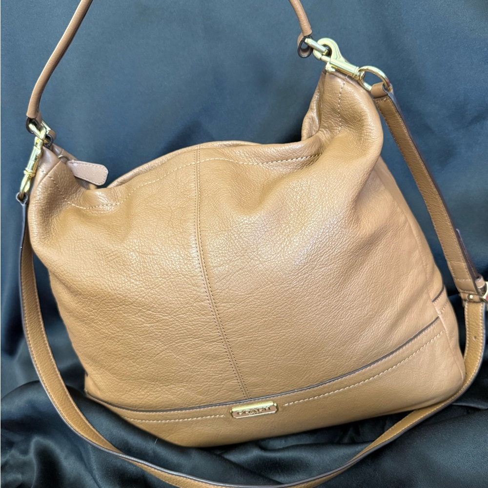 Coach Tan Leather Shoulder Bag